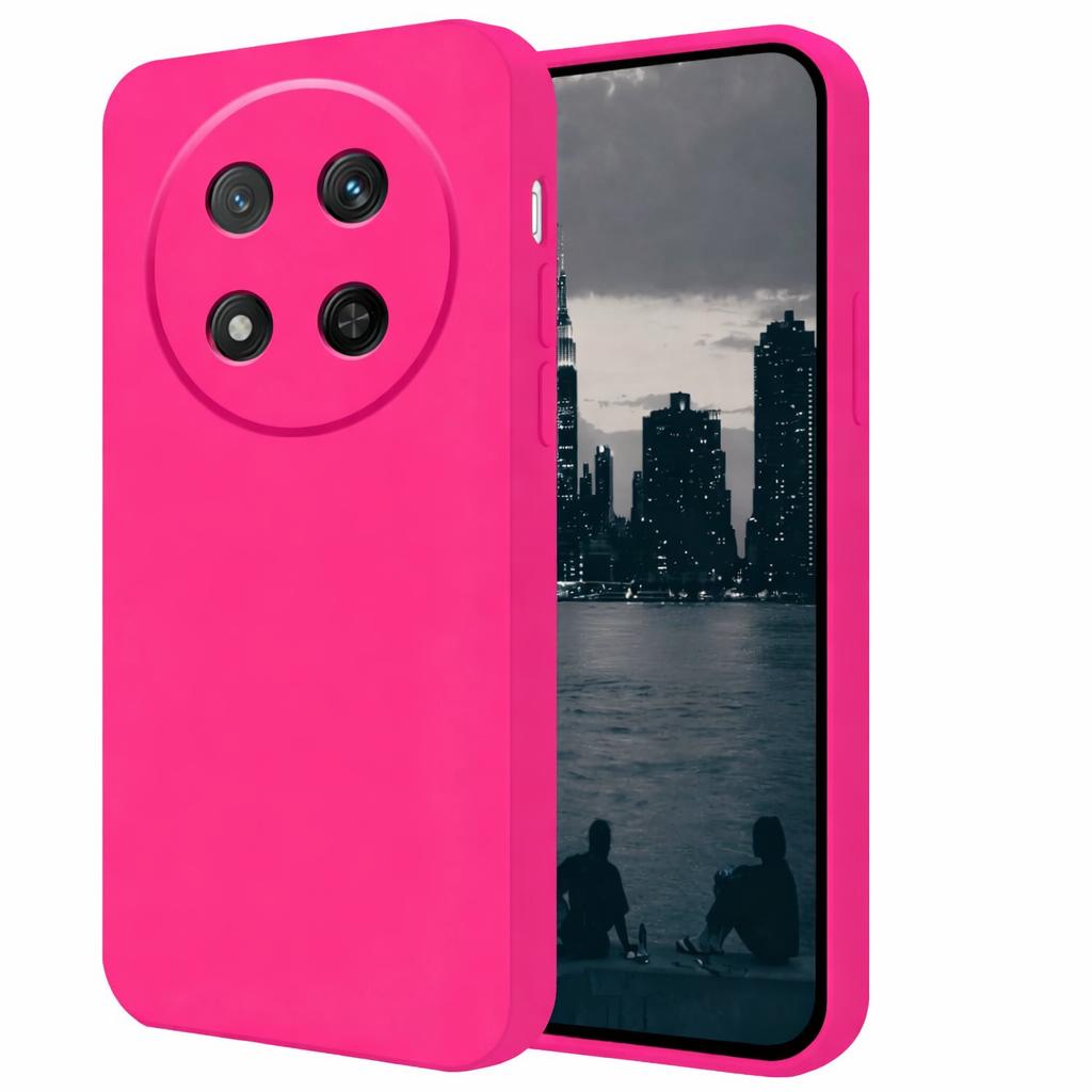 CARCASA FUNDA PARA HONOR MAGIC8 LITE SILICONA FUCSIA - 1