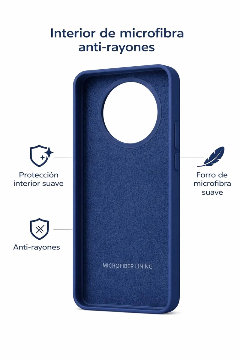 CARCASA FUNDA PARA HONOR MAGIC8 LITE SILICONA AZUL - 4