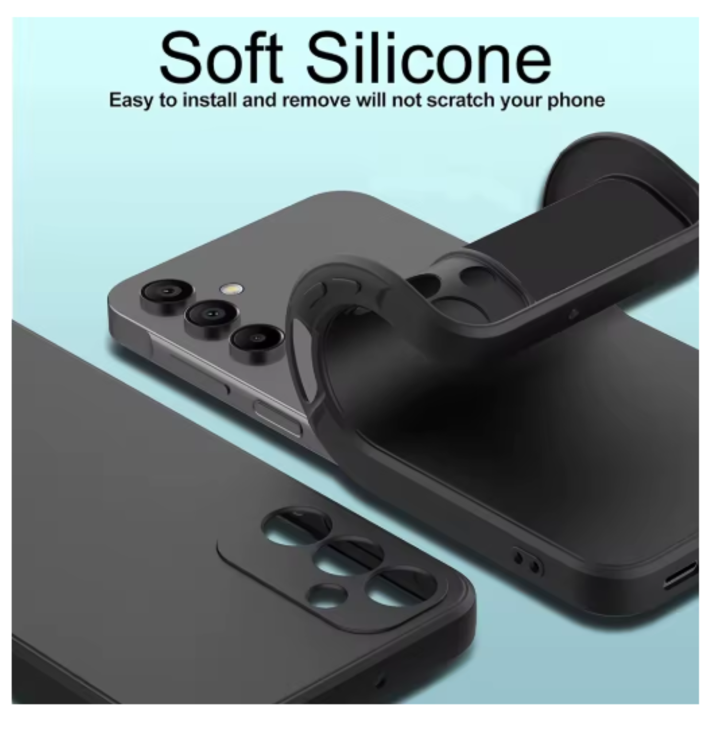 CARCASA FUNDA PARA SAMSUNG A37 5G SILICONA COLOR - 3