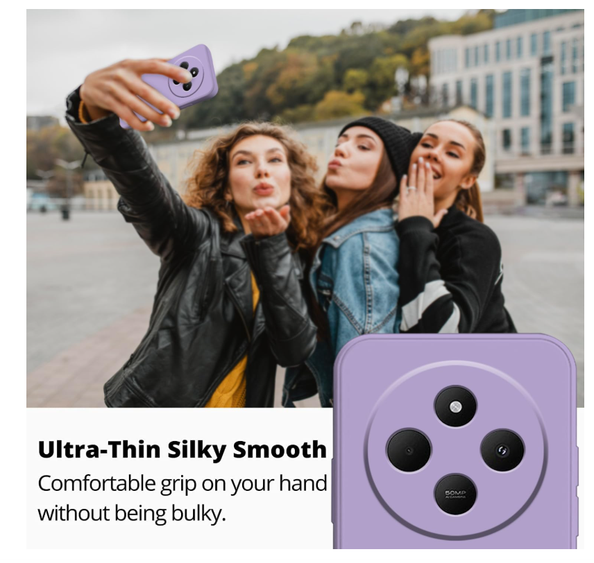 CARCASA FUNDA PARA XIAOMI 14C 5G SILICONA LILA - 3