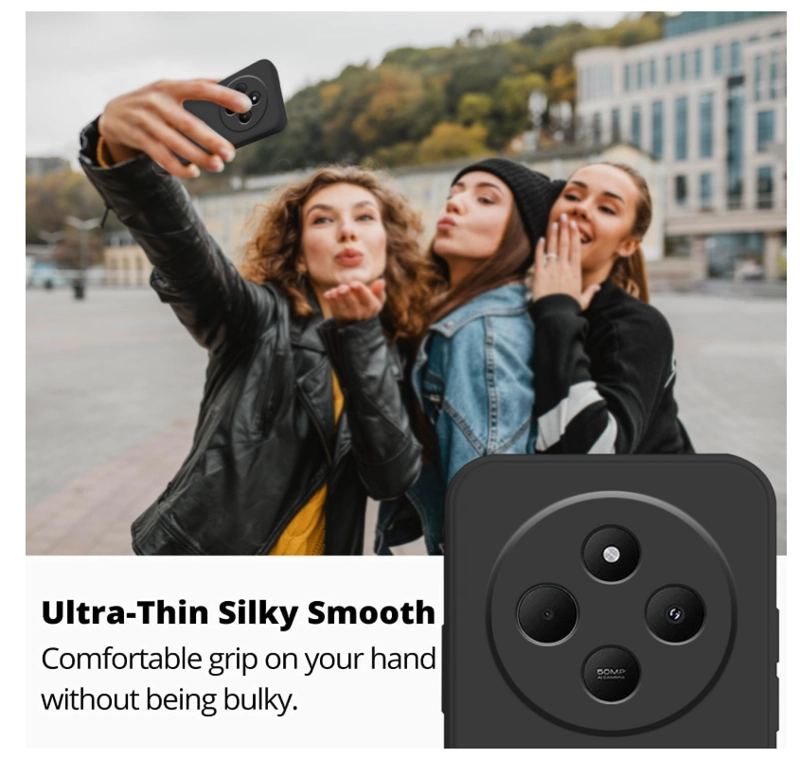 CARCASA FUNDA PARA XIAOMI 14C 5G SILICONA NEGRO - 2