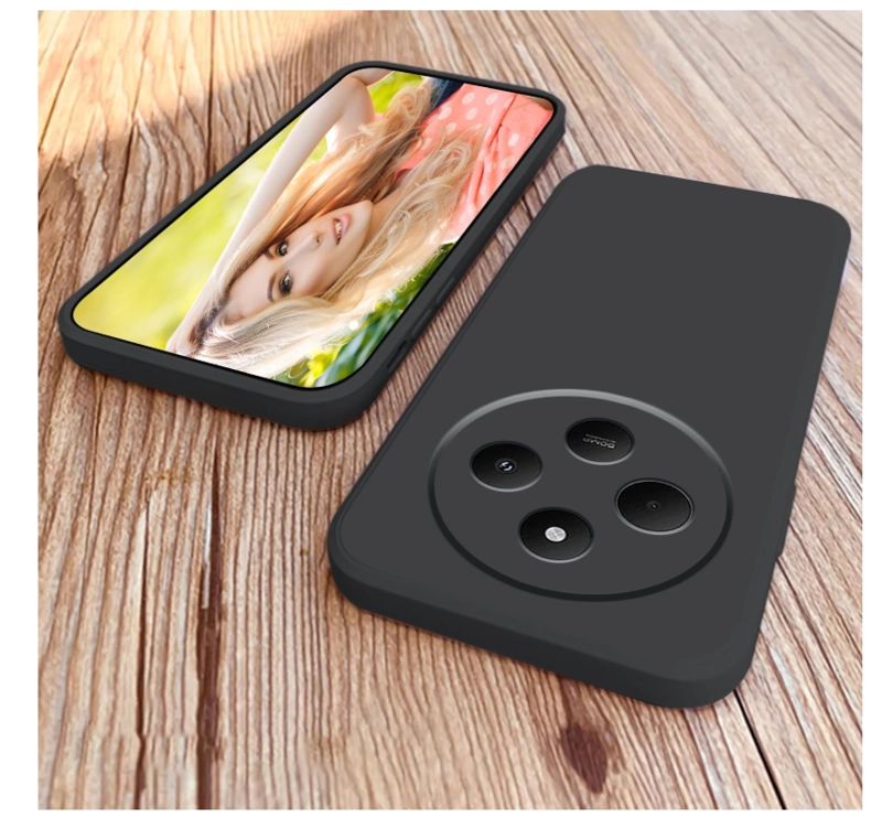 CARCASA FUNDA PARA XIAOMI 14C 5G SILICONA NEGRO - 4