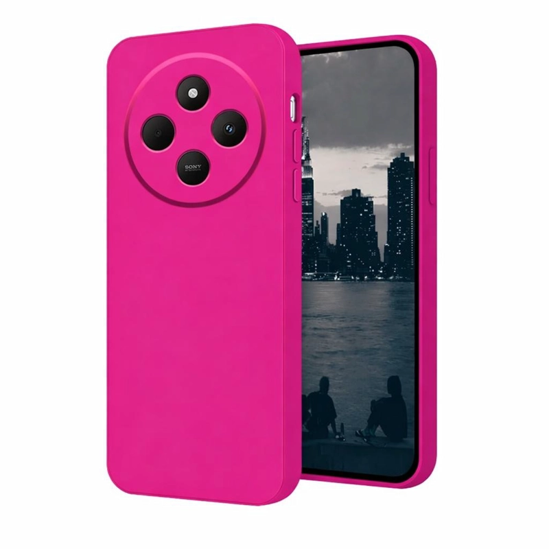 GENÉRICO CARCASA FUNDA PARA XIAOMI 14C 5G SILICONA FUCSIA