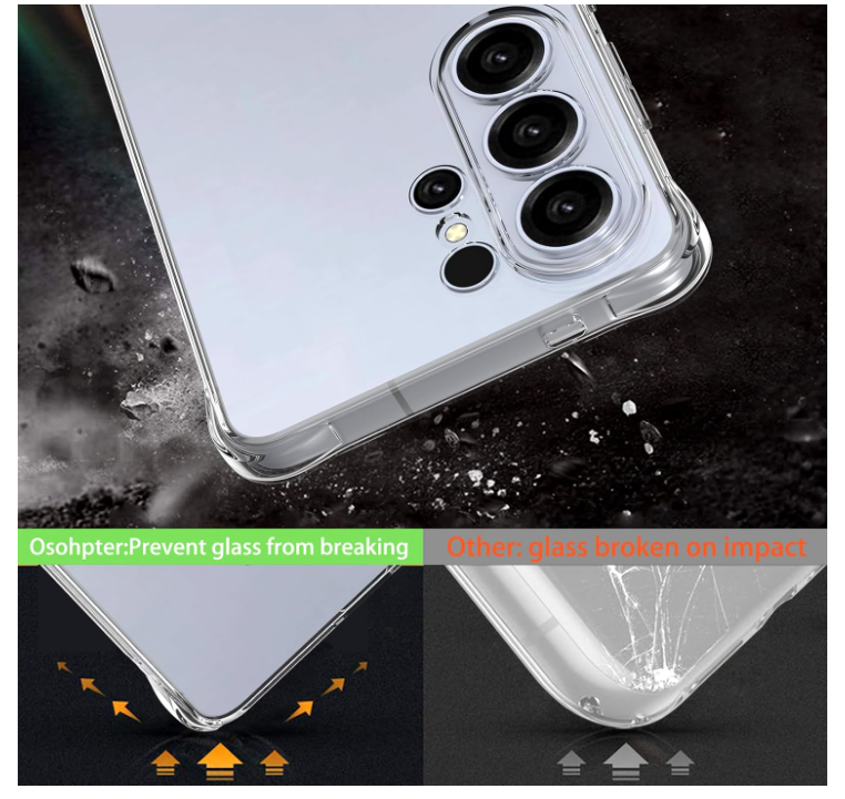 CARCASA PARA SAMSUNG S26 ULTRA TRANSPARENTE REFORZADA - 3