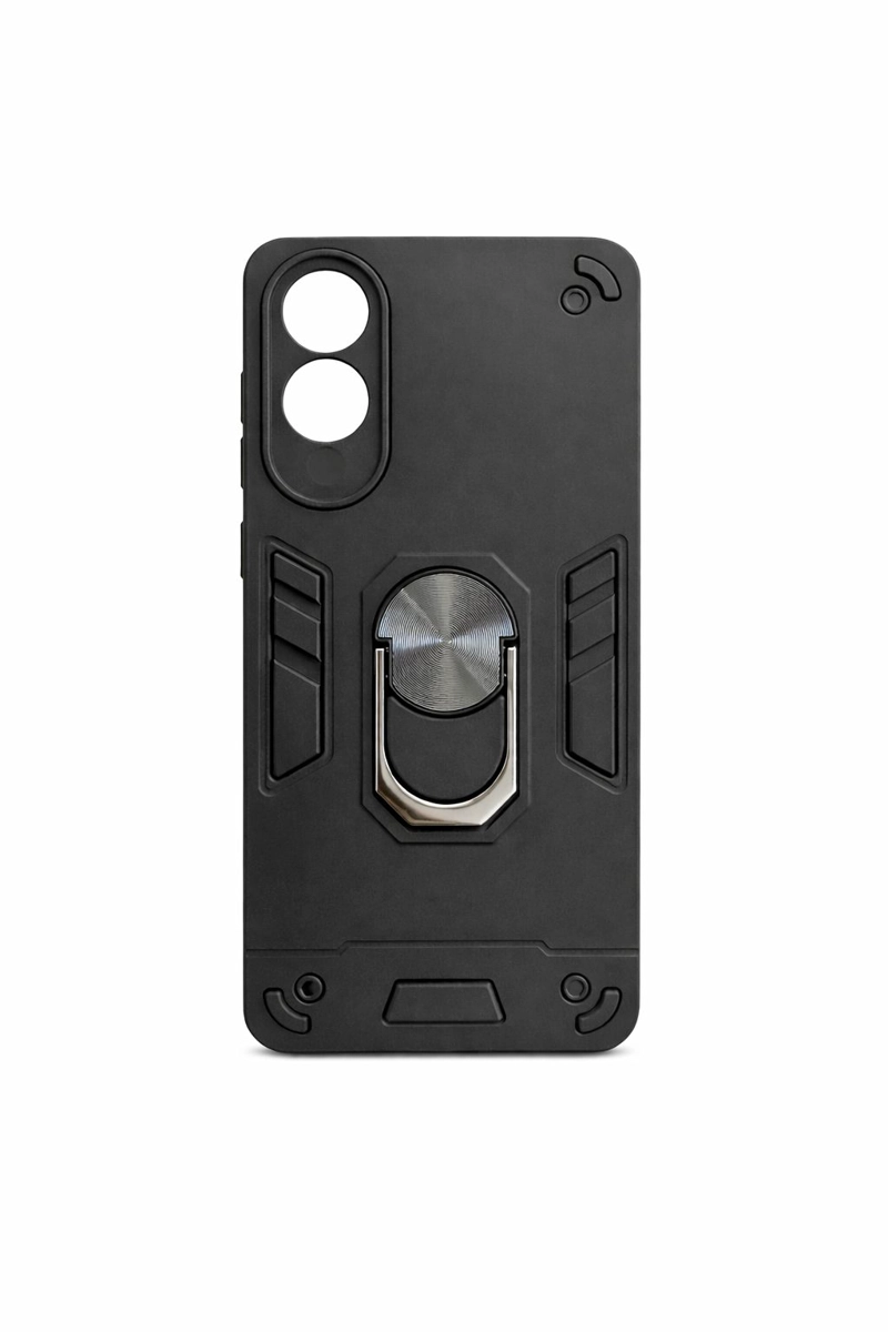 GENÉRICO CARCASA PARA SAMSUNG S25 EDGE ANTI GOLPES ANILLO NEGRO