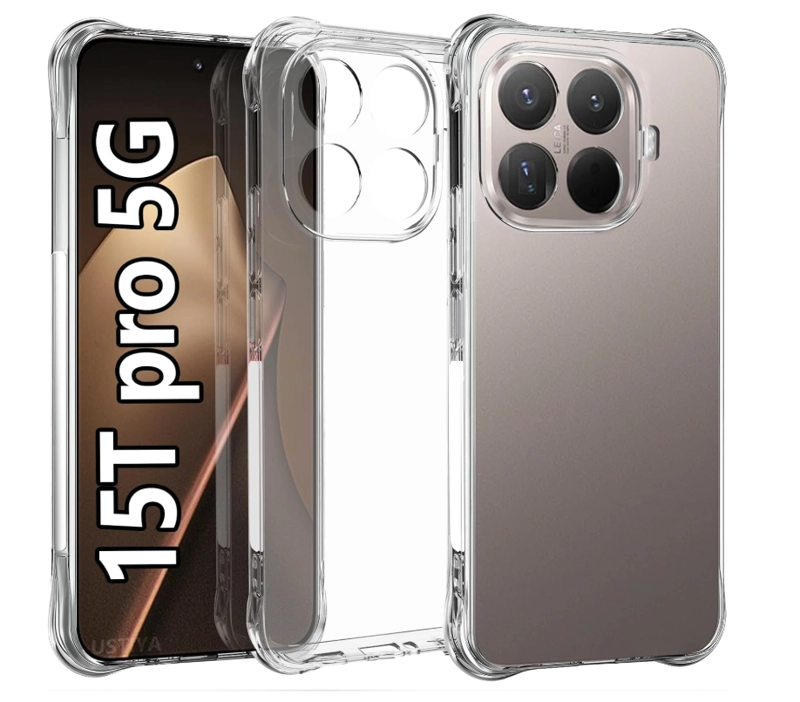 CARCASA PARA XIAOMI 15T PRO 5G TRANSPARENTE REFORZADA - 1
