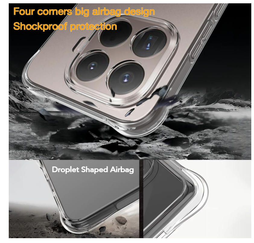 CARCASA PARA XIAOMI 15T PRO 5G TRANSPARENTE REFORZADA - 3