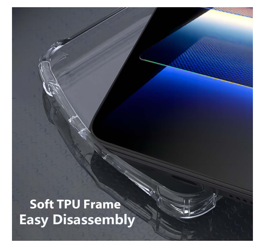 CARCASA PARA XIAOMI 15T PRO 5G TRANSPARENTE REFORZADA - 6