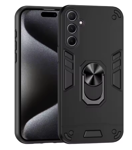 GENÉRICO CARCASA PARA SAMSUNG A26 5G ANTI GOLPES ANILLO NEGRO