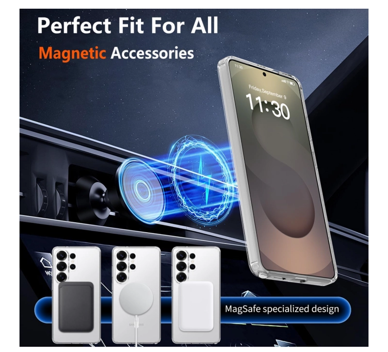 CARCASA PARA SAMSUNG S26 ULTRA TRANSPARENTE MAGSAFE - 4