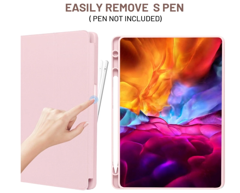FUNDA CON RANURA SMARTCOVER PARA TABLET SAMSUNG A11+ ROSA - 2