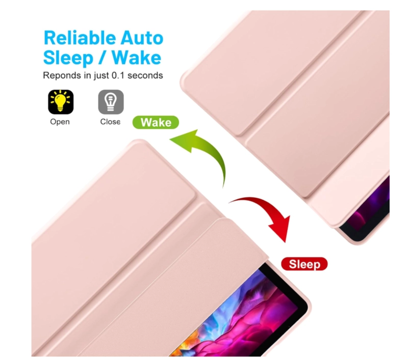 FUNDA CON RANURA SMARTCOVER PARA TABLET SAMSUNG A11+ ROSA - 3