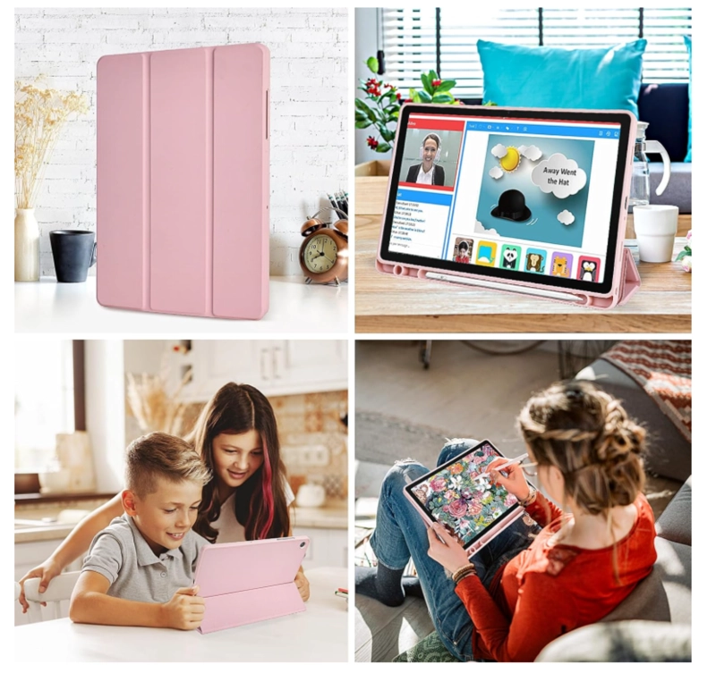 FUNDA CON RANURA SMARTCOVER PARA TABLET SAMSUNG A11+ ROSA - 6