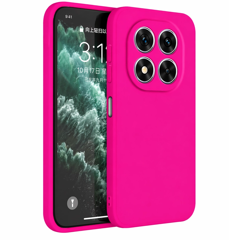 CARCASA FUNDA PARA XIAOMI REDMI NOTE 15 PRO+ 5G SILICONA FUCSIA - 1
