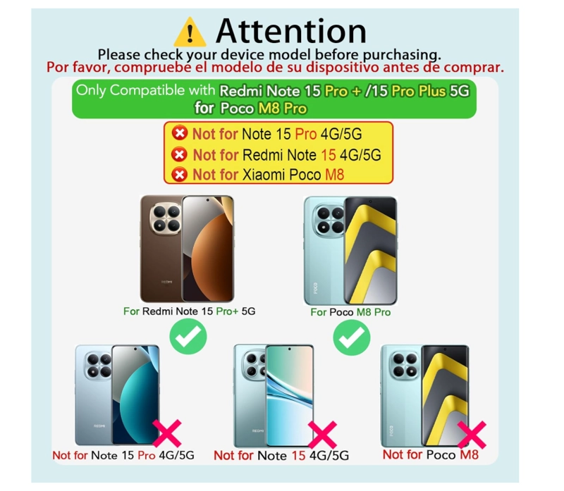 CARCASA PARA XIAOMI NOTE 15 PRO+ 5G TRANSPARENTE REFORZADA - 2