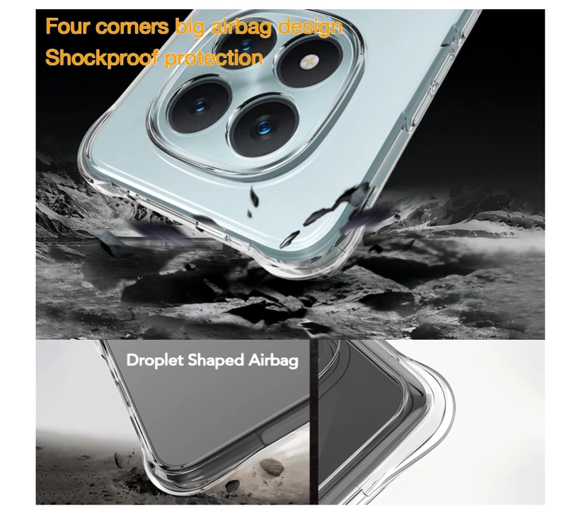 CARCASA PARA XIAOMI NOTE 15 PRO+ 5G TRANSPARENTE REFORZADA - 3