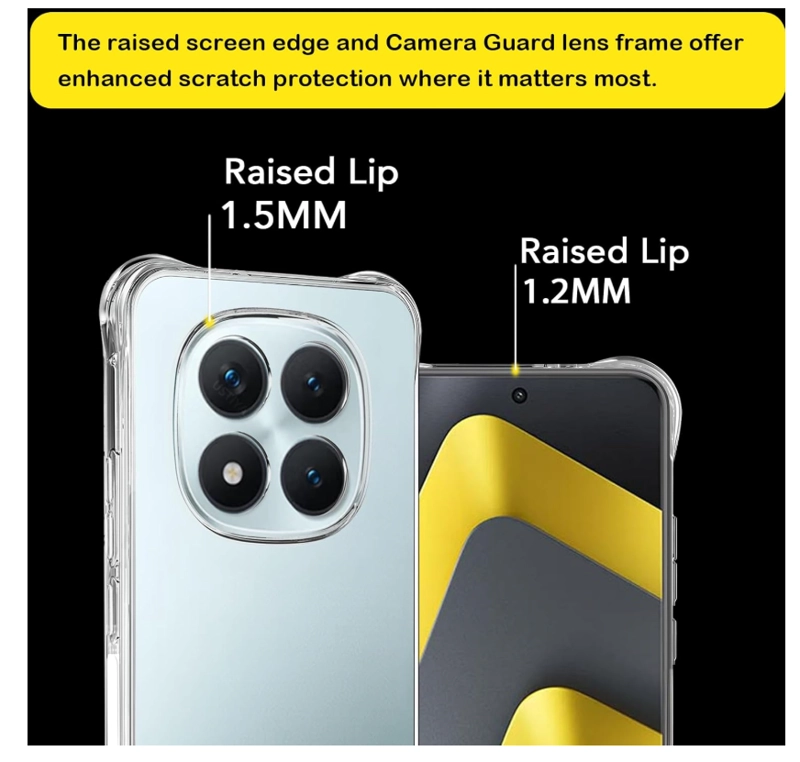 CARCASA PARA XIAOMI NOTE 15 PRO+ 5G TRANSPARENTE REFORZADA - 4