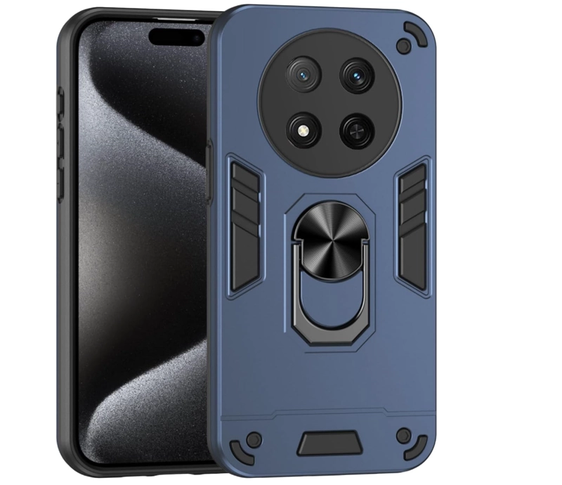 CARCASA PARA HONOR MAGIC7 LITE ANTI GOLPES ANILLO AZUL - 1