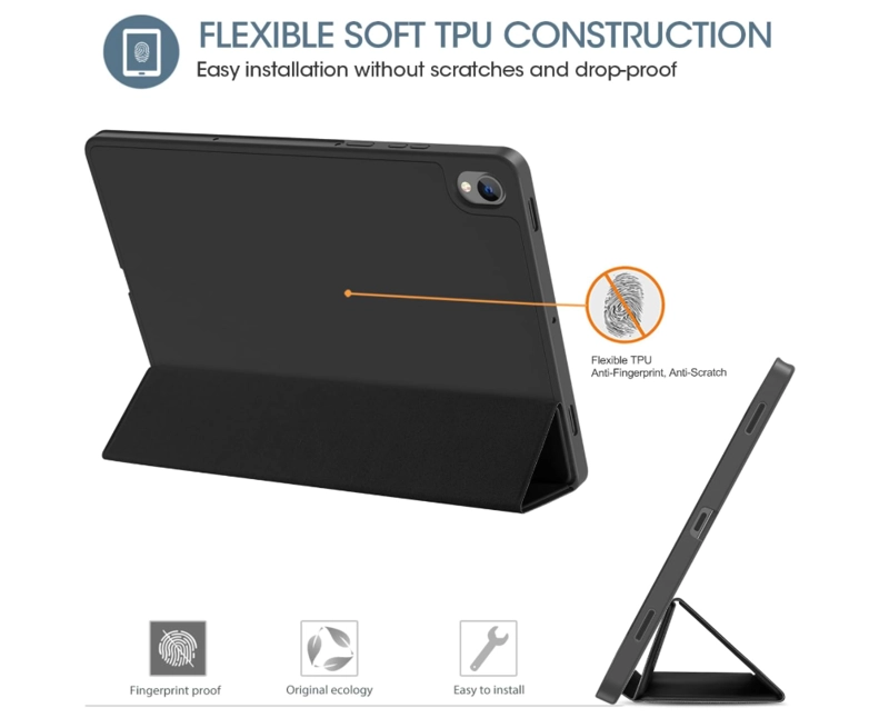 CARCASA SMART COVER RANURA PARA TABLET SAMSUNG S11 11 NEGRO - 7