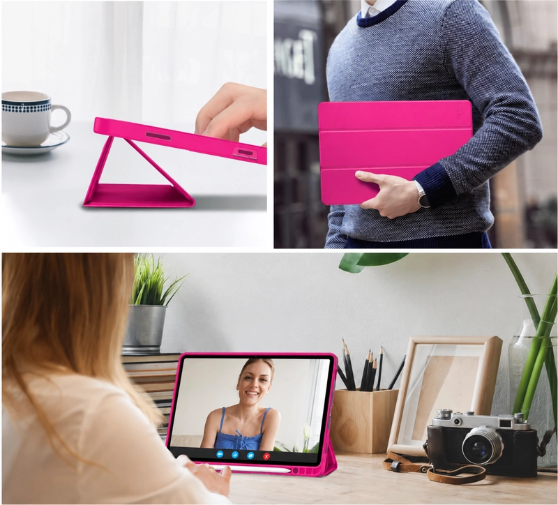CARCASA SMART COVER RANURA PARA TABLET SAMSUNG S11 11 FUCSIA - 2