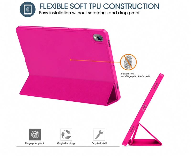 CARCASA SMART COVER RANURA PARA TABLET SAMSUNG S11 11 FUCSIA - 4