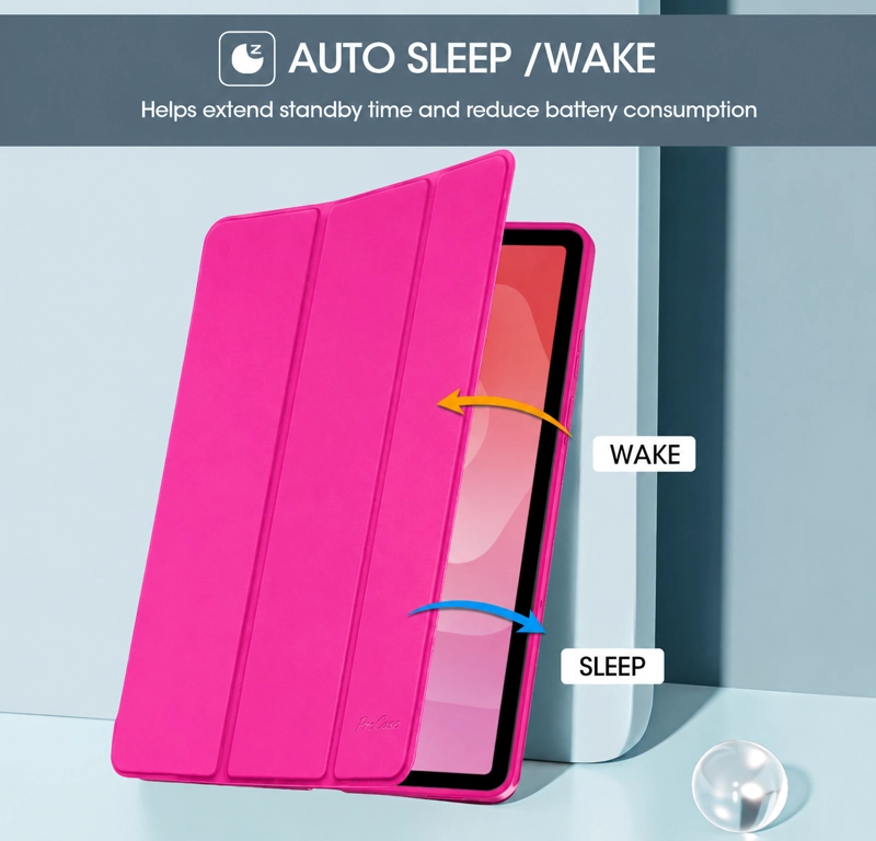 CARCASA SMART COVER RANURA PARA TABLET SAMSUNG S11 11 FUCSIA - 5