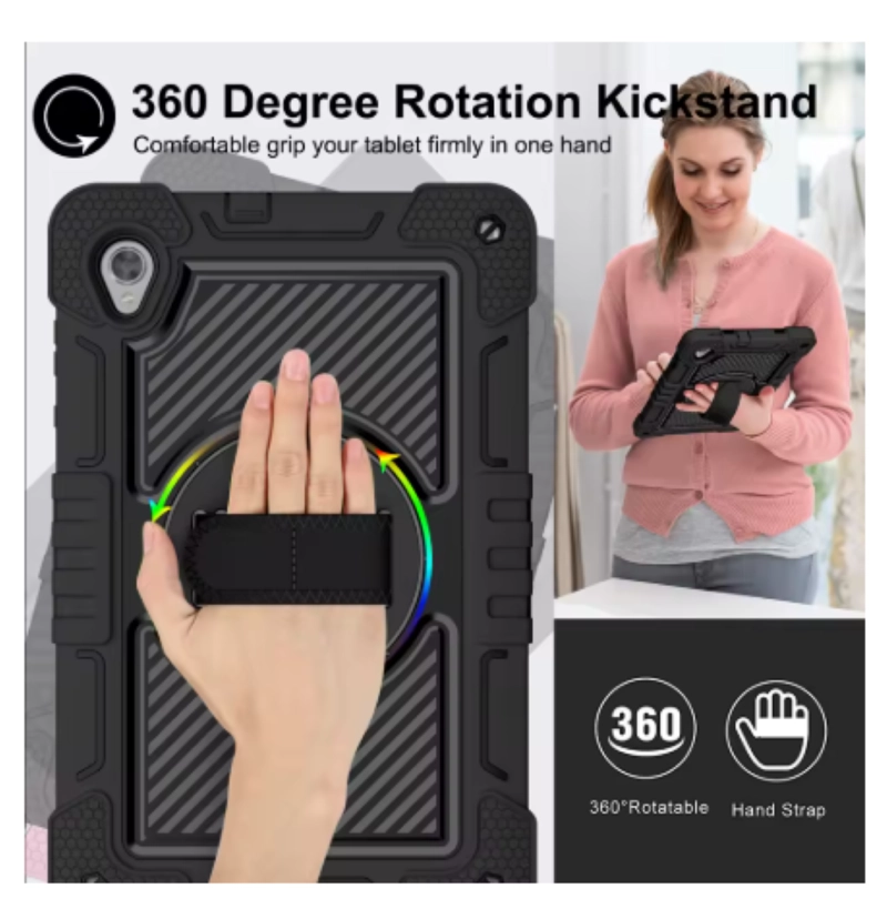 FUNDA CARCASA ANTIGOLPES 360 PARA IPAD AIR 11 M2 CON CORREA - 3