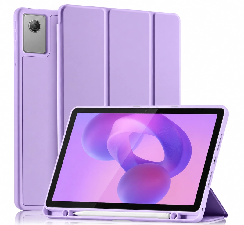 CARCASA SMART COVER RANURA PARA TABLET LENOVO M11 LILA - 1