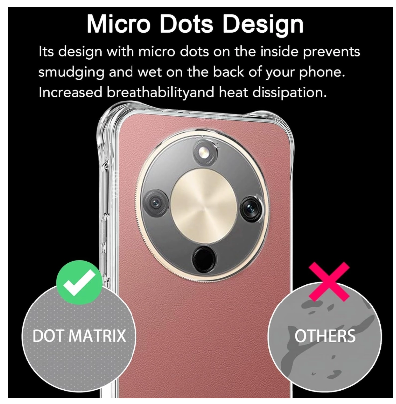 CARCASA PARA HONOR MAGIC8 LITE TRANSPARENTE REFORZADA - 6