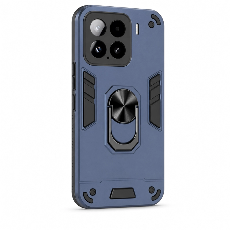 CARCASA PARA XIAOMI 17T 5G ANTI GOLPES ANILLO AZUL - 2