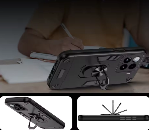 CARCASA PARA XIAOMI 17T PRO 5G ANTI GOLPES ANILLO NEGRO - 5