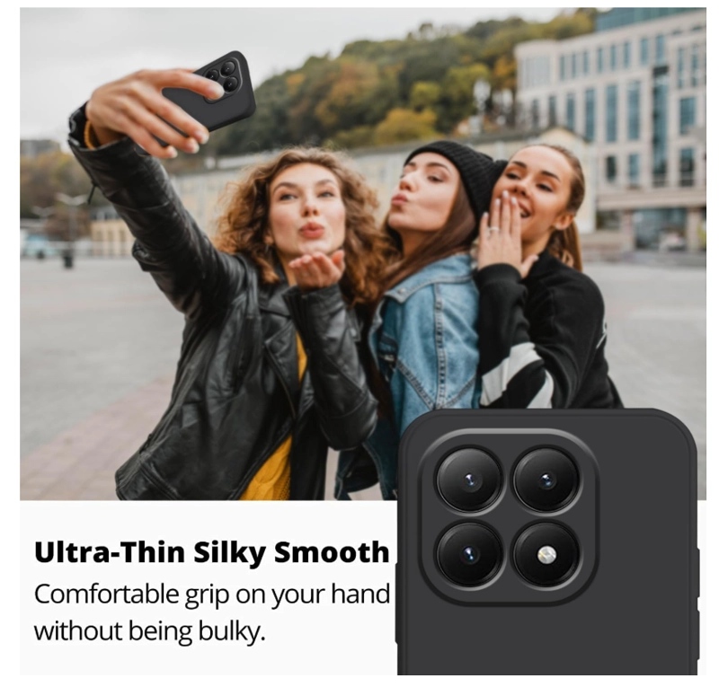 CARCASA FUNDA PARA XIAOMI 17T PRO 5G SILICONA NEGRO - 2