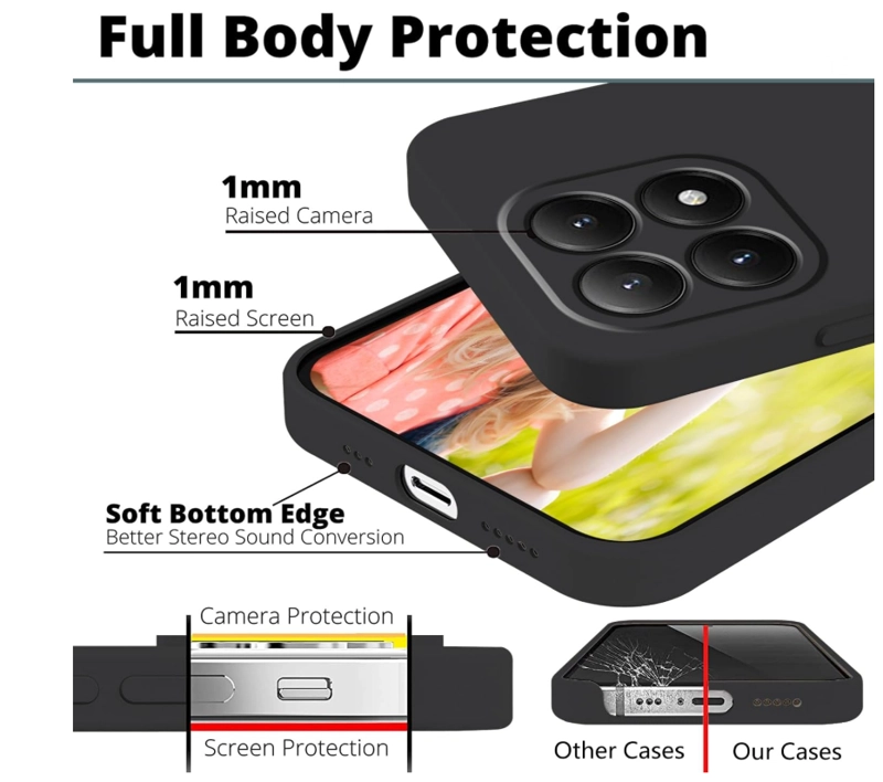 CARCASA FUNDA PARA XIAOMI 17T PRO 5G SILICONA NEGRO - 4
