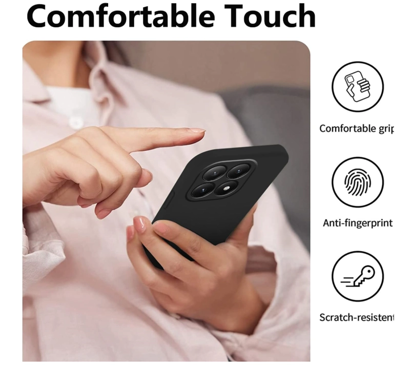 CARCASA FUNDA PARA XIAOMI 17T PRO 5G SILICONA NEGRO - 5
