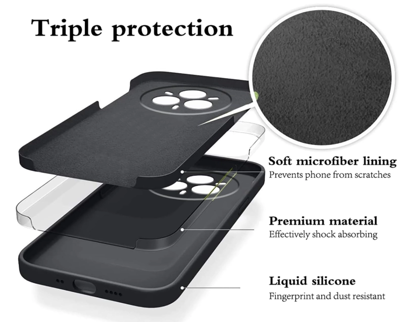CARCASA FUNDA PARA XIAOMI 17T PRO 5G SILICONA NEGRO - 7