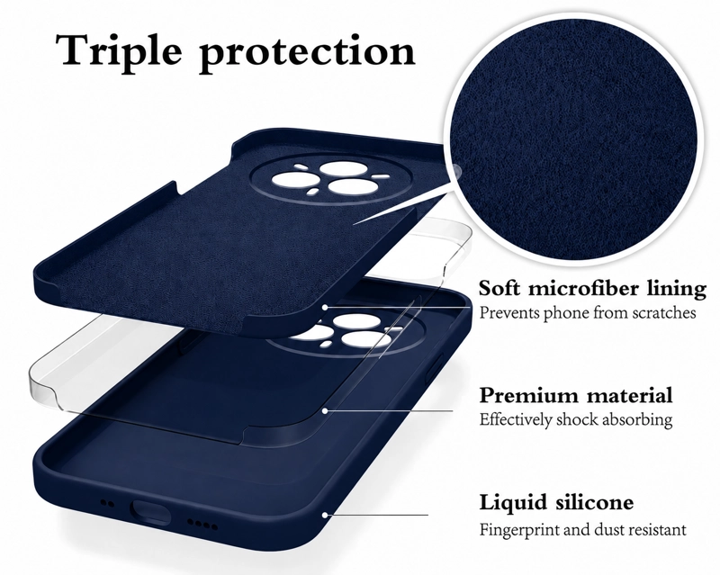 CARCASA FUNDA PARA XIAOMI 17T 5G SILICONA AZUL - 2