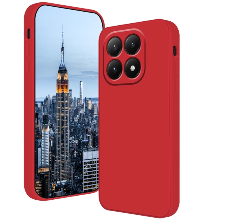 CARCASA FUNDA PARA XIAOMI 17T 5G SILICONA ROJO - 1