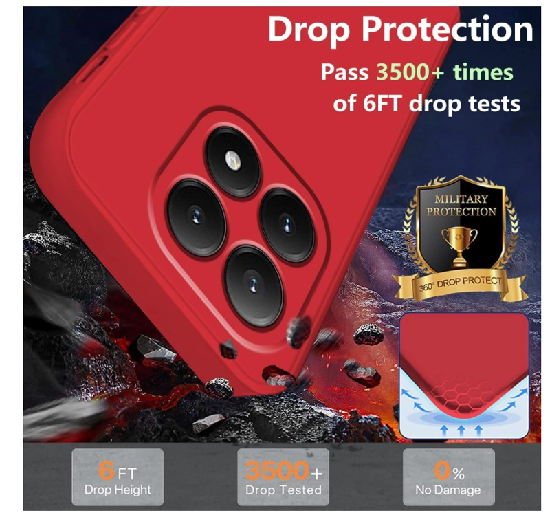 CARCASA FUNDA PARA XIAOMI 17T 5G SILICONA ROJO - 3