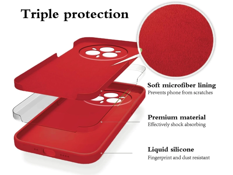 CARCASA FUNDA PARA XIAOMI 17T 5G SILICONA ROJO - 7