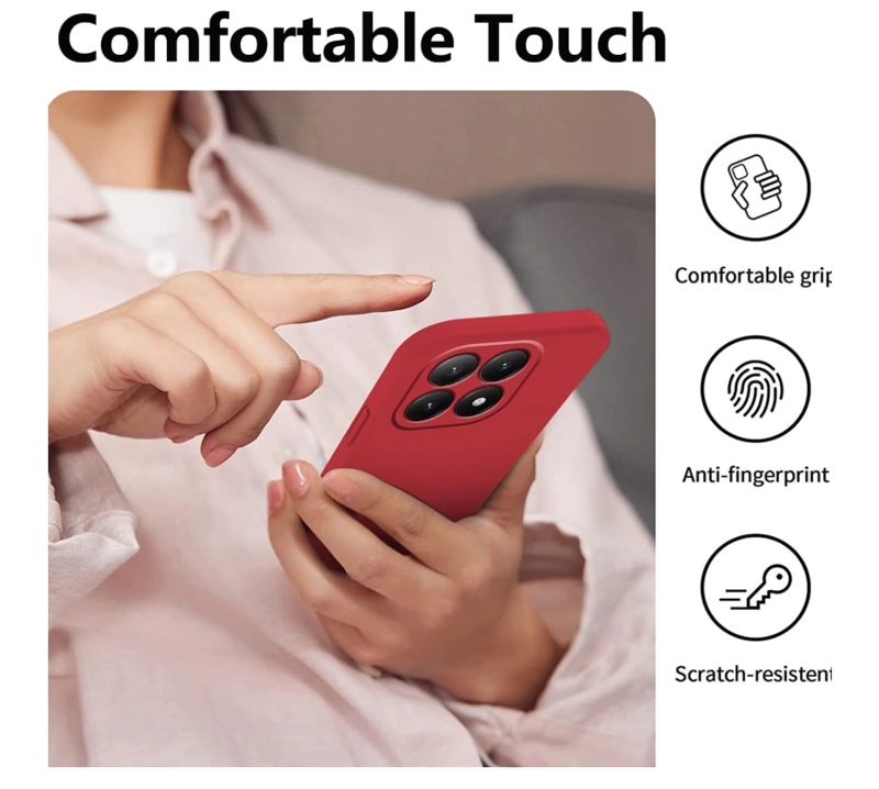 CARCASA FUNDA PARA XIAOMI 17T PRO 5G SILICONA ROJO - 5