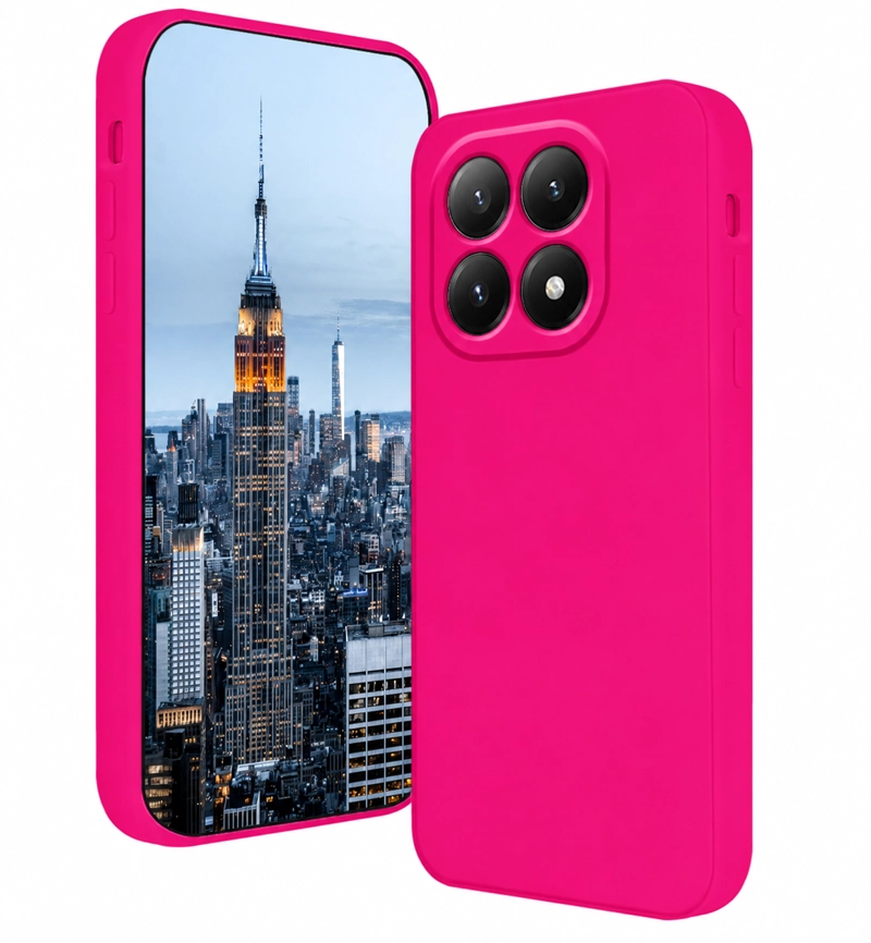 CARCASA FUNDA PARA XIAOMI 17T 5G SILICONA FUCSIA - 1