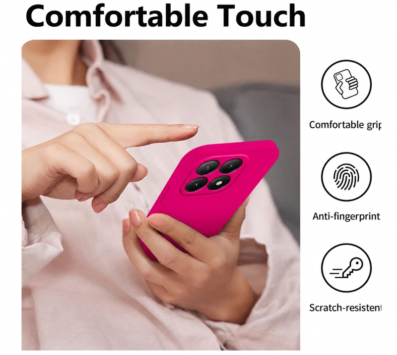 CARCASA FUNDA PARA XIAOMI 17T 5G SILICONA FUCSIA - 4