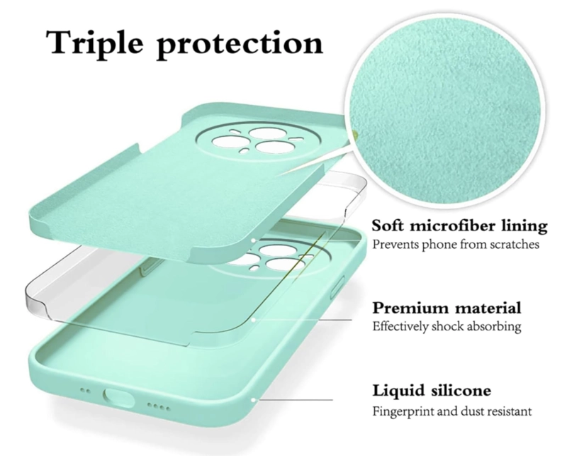 CARCASA FUNDA PARA XIAOMI 15T PRO 5G SILICONA TURQUESA - 7