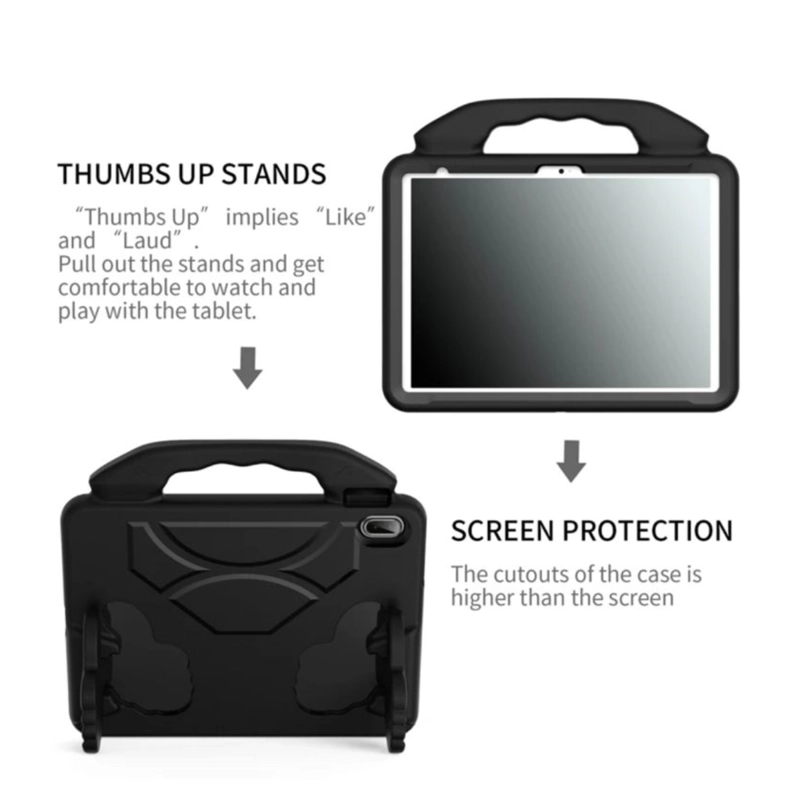 CARCASA NIÑOS ANTI-GOLPES PARA TABLET SAMSUNG A11+ 2025 11 NEGRO - 4