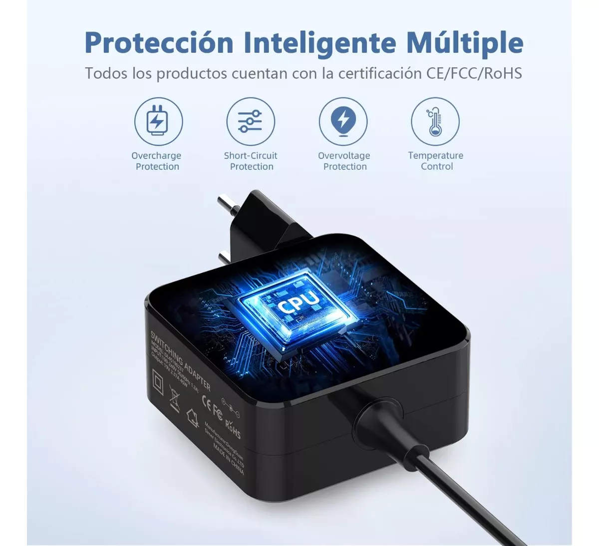 CARGADOR PARA NOTEBOOK ASUS 19V 2.37A PLUG 4.0X1.35MM (45W) - 5