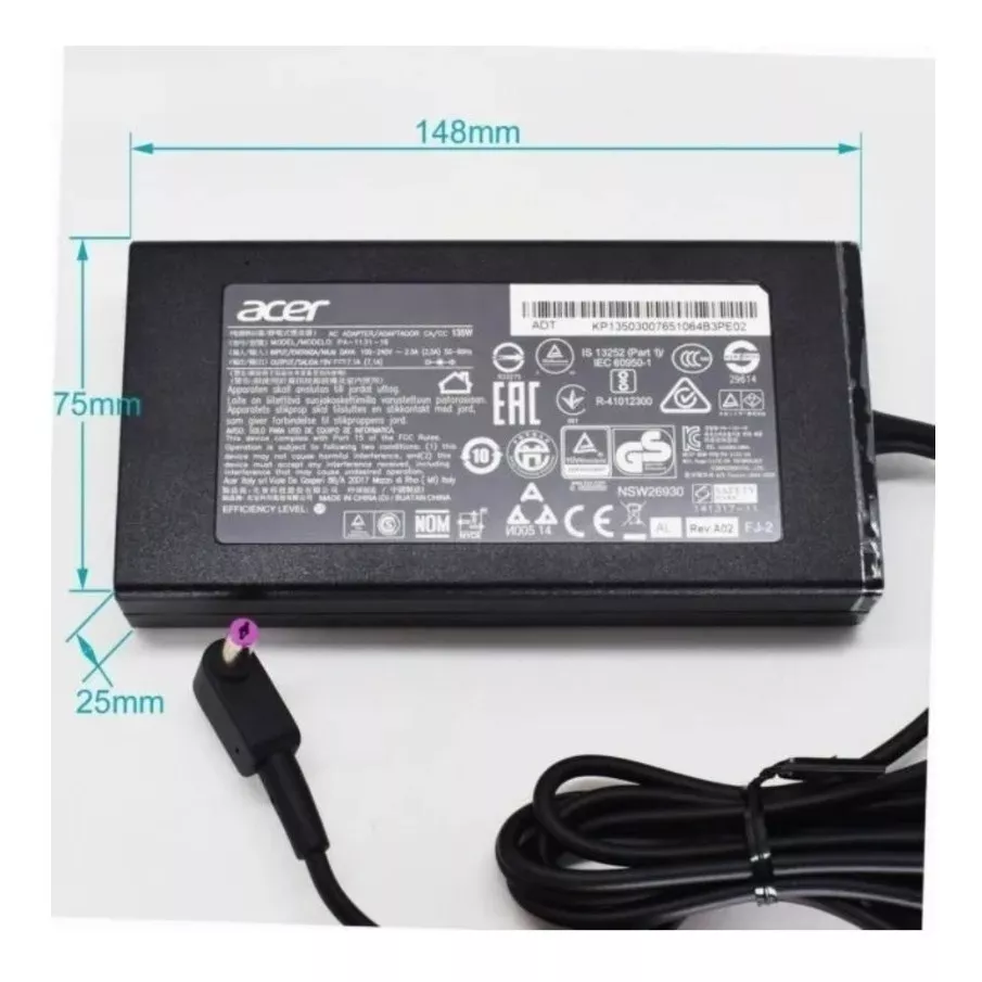 CARGADOR ORIGINAL NOTEBOOK ACER NITRO 5 AN515-42 (N17C1)-M.T - 4