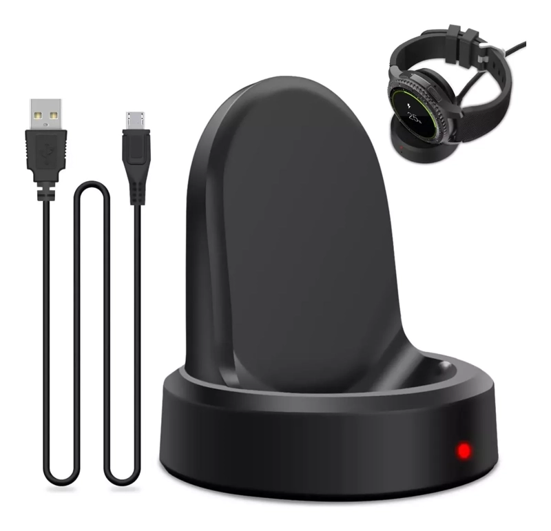 CARGADOR DOCK MAGNE TICO PARA SAMSUNG GEAR S S2 | S3 + CABLE - 1