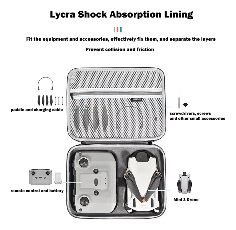 BOLSO MALETA DRONE IMPERMEBLE ANTIGOLPES PARA DJI MINI 3 PRO - 2