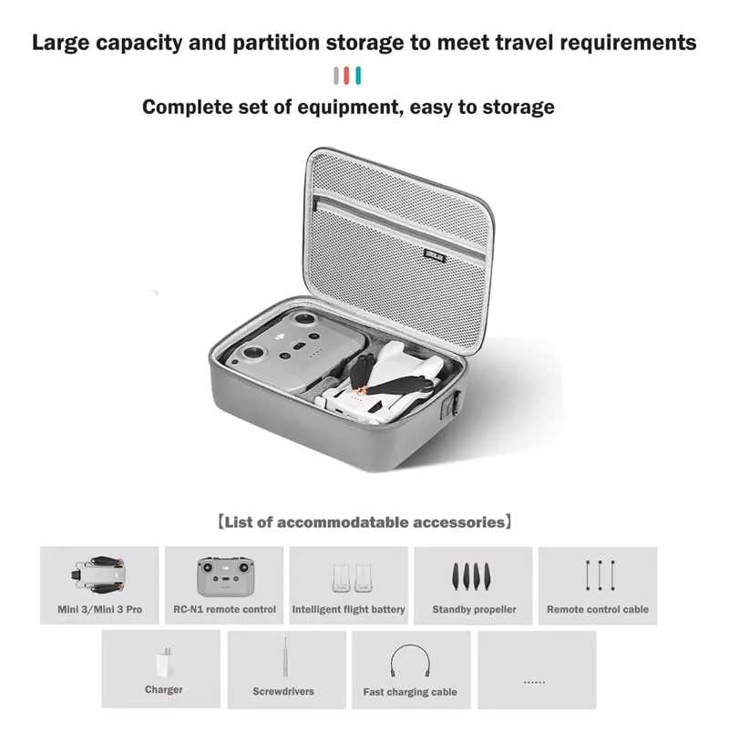 BOLSO MALETA DRONE IMPERMEBLE ANTIGOLPES PARA DJI MINI 3 PRO - 3