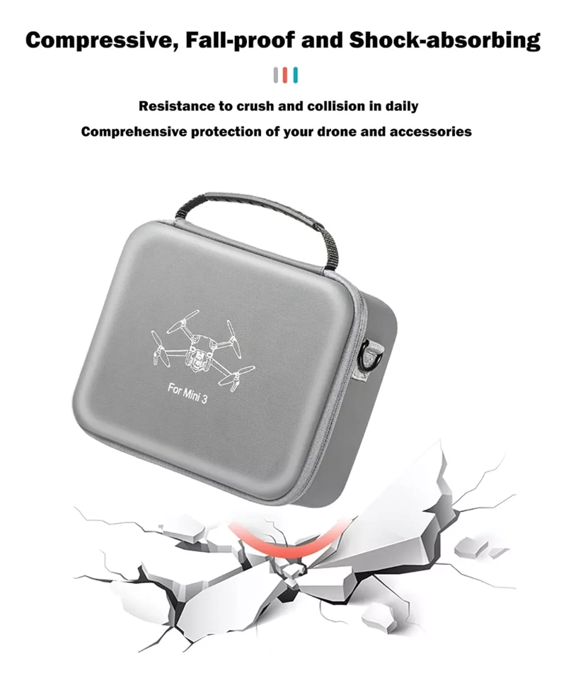 BOLSO MALETA DRONE IMPERMEBLE ANTIGOLPES PARA DJI MINI 3 PRO - 4